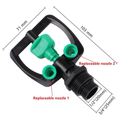UV-resistentie 3/4' waterbesproeier voor de irrigatie van tuinplanten